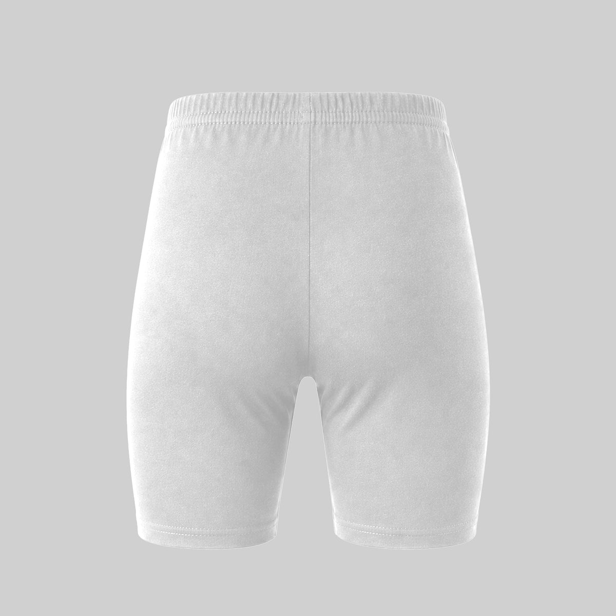 LadyO Jr. Sky Girls Tights in White, back view.