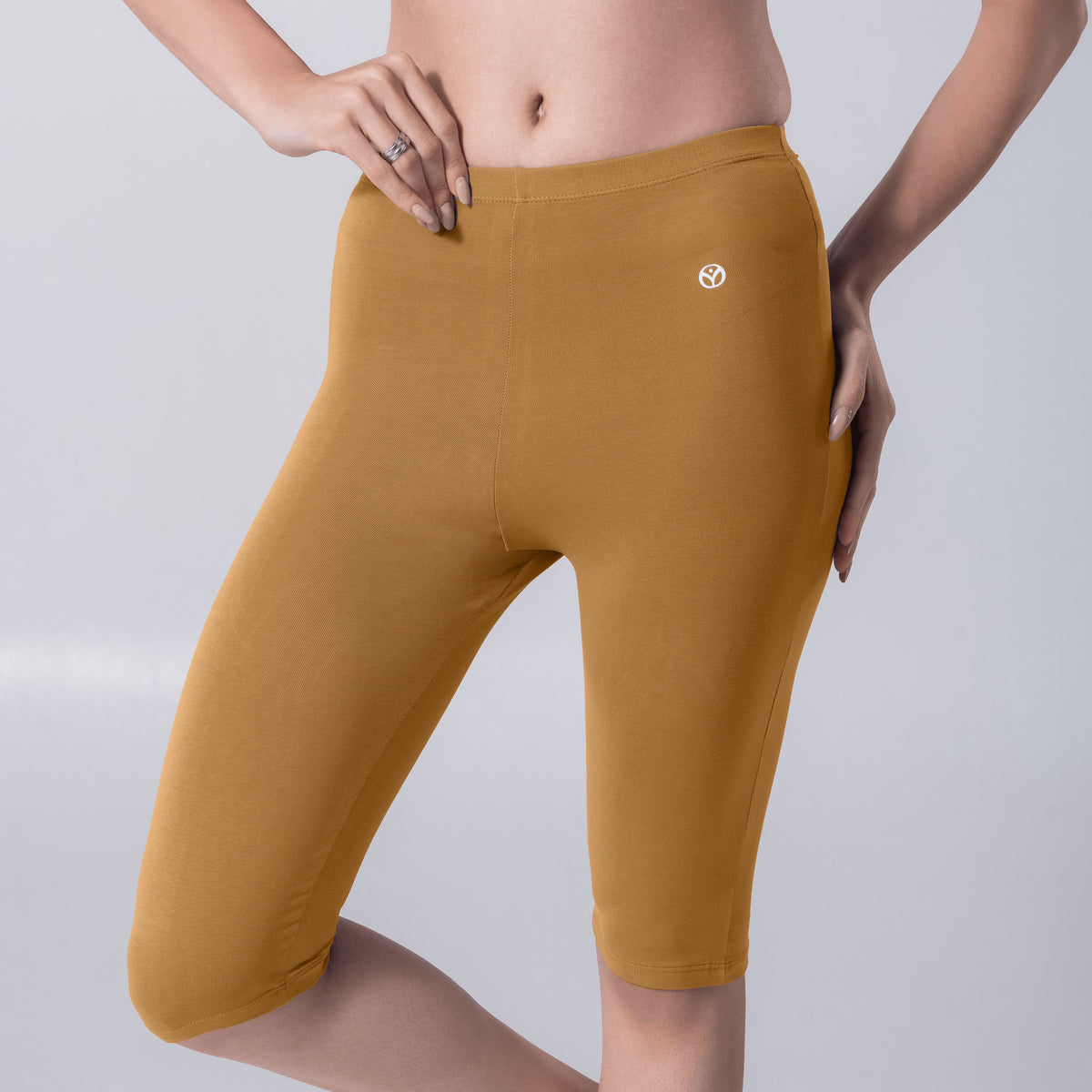 Noa (N) Tights in Skin front view worn by model