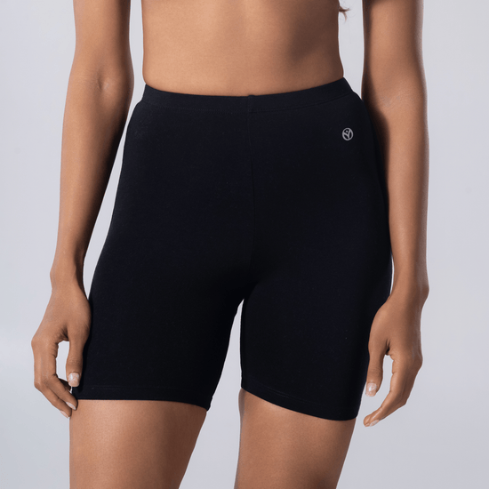 Dani (N) Tights in Black, front view worn by model