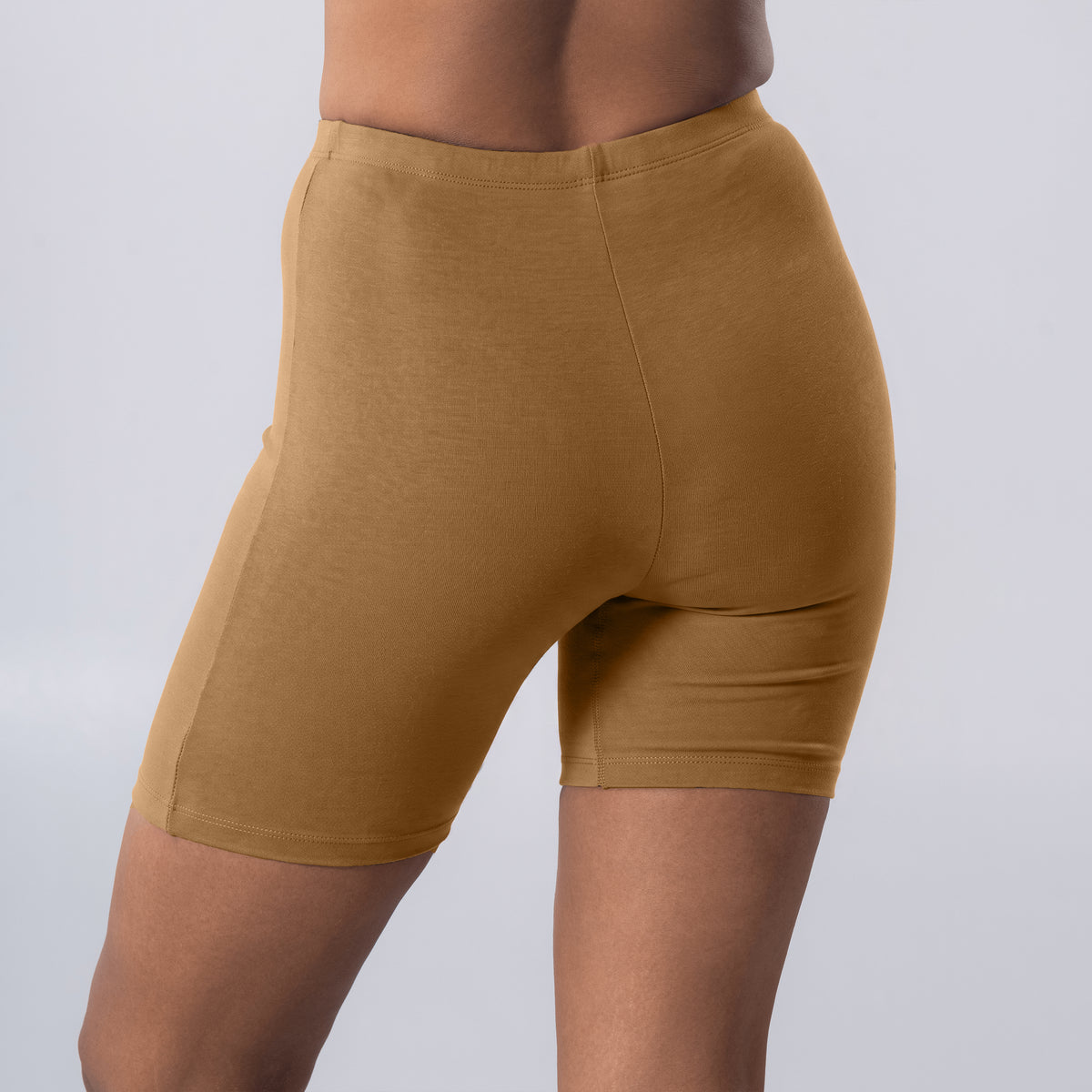 Dani (N) Tights in Skin, left side view worn by model