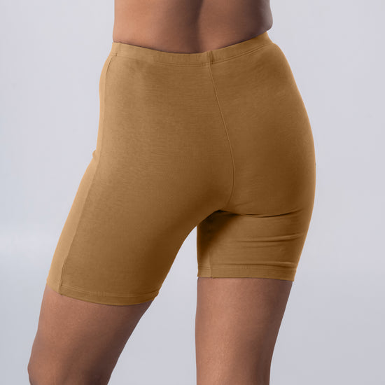 Dani (N) Tights in Skin, left side view worn by model
