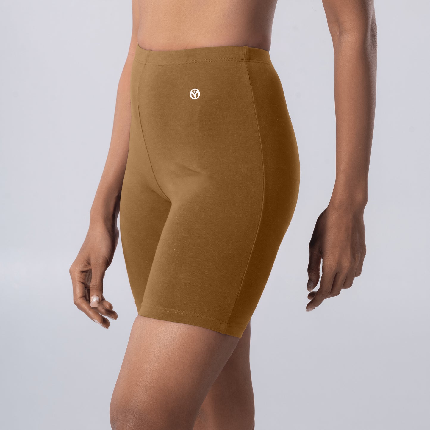 Dani (N) Tights in Skin side view worn by model