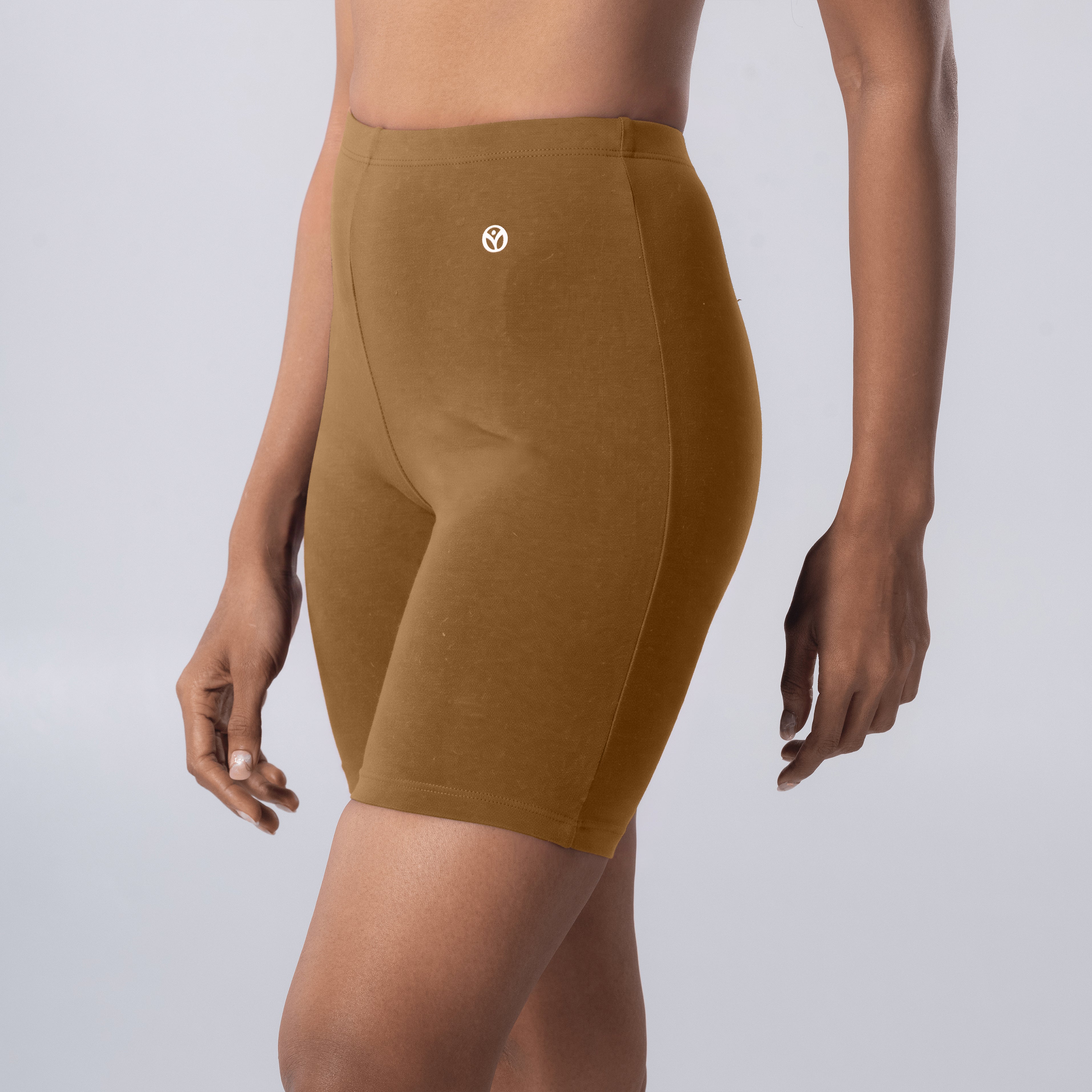 Dani (N) Tights in Skin side view worn by model