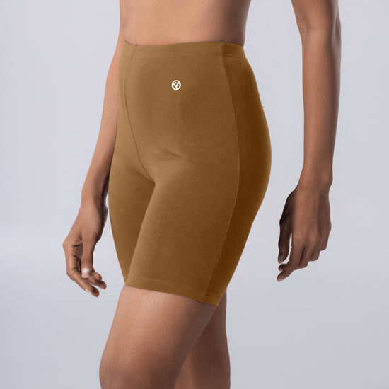 Dani (N) Tights in Skin side view worn by model