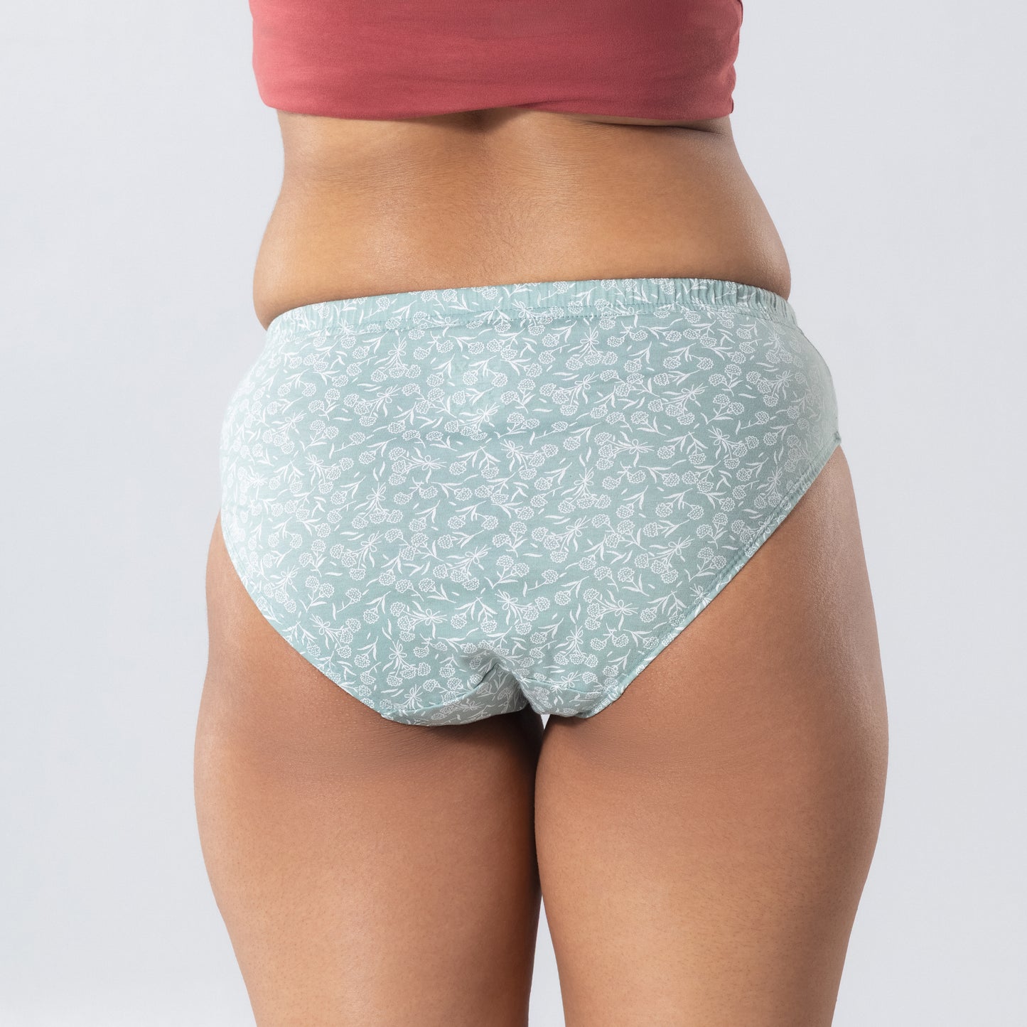 Flora Hipster Panty back view worn by model