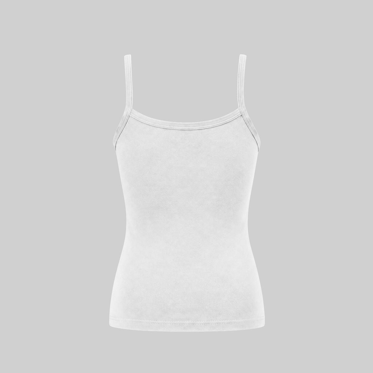 LadyO Jr. Alexa Girls Slip in White, back view.