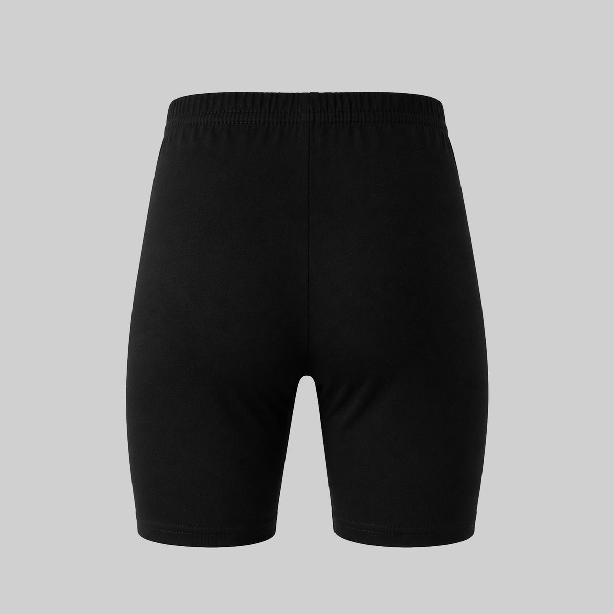 LadyO Jr. Sky Girls Tights in Black, back view.