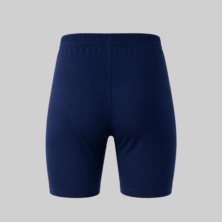 LadyO Jr. Sky Girls Tights in Navy, back view.