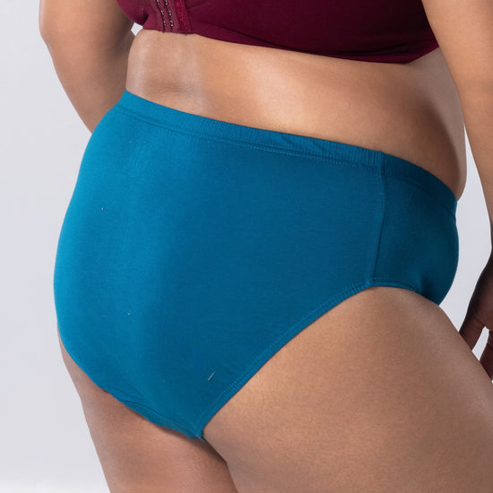 Liva Full Brief Panty right side-back view worn by model